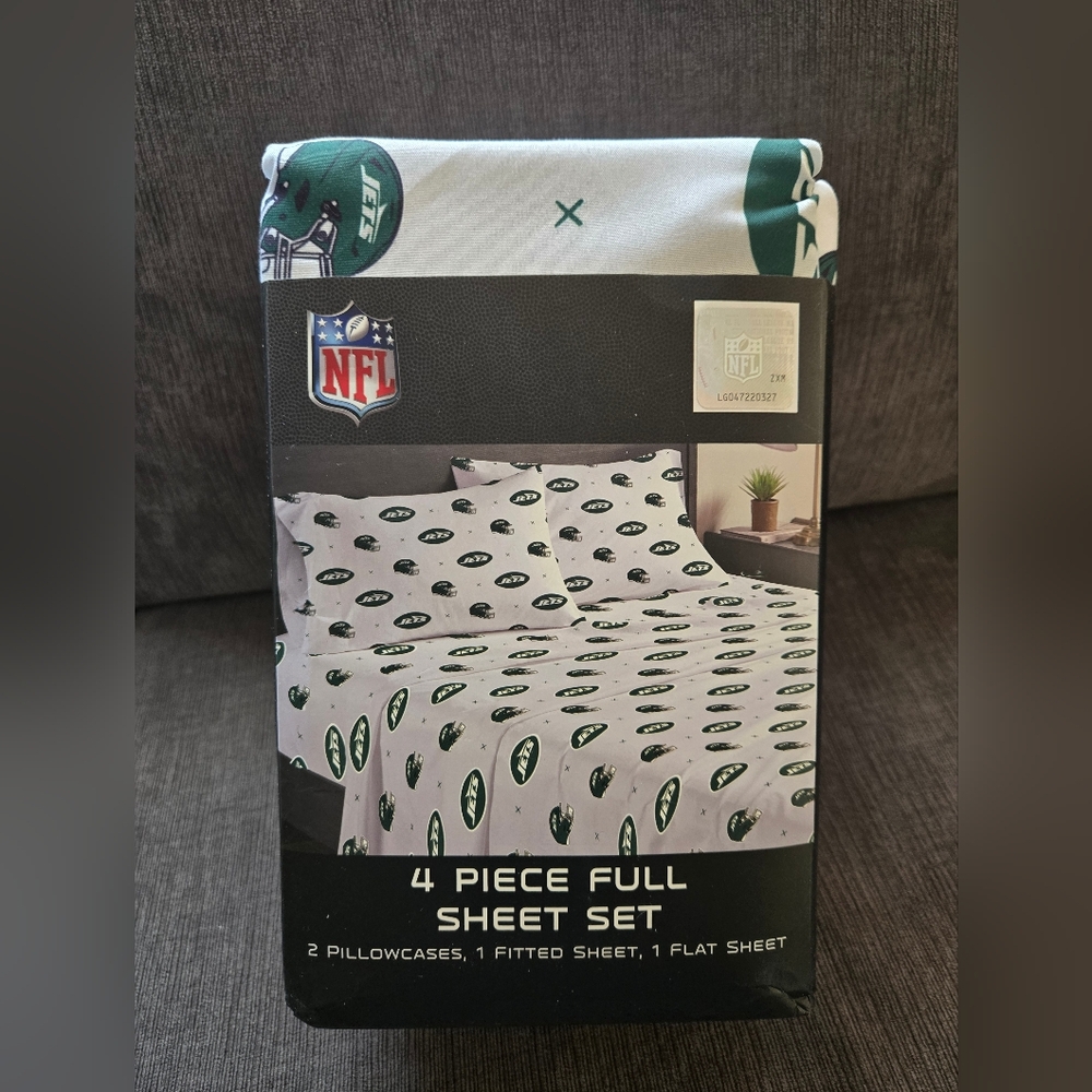 NFL Green and White Team Logo Full Sheet Set